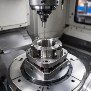 Datum Strategy for 5 Axis Sanitary Flange Adapters