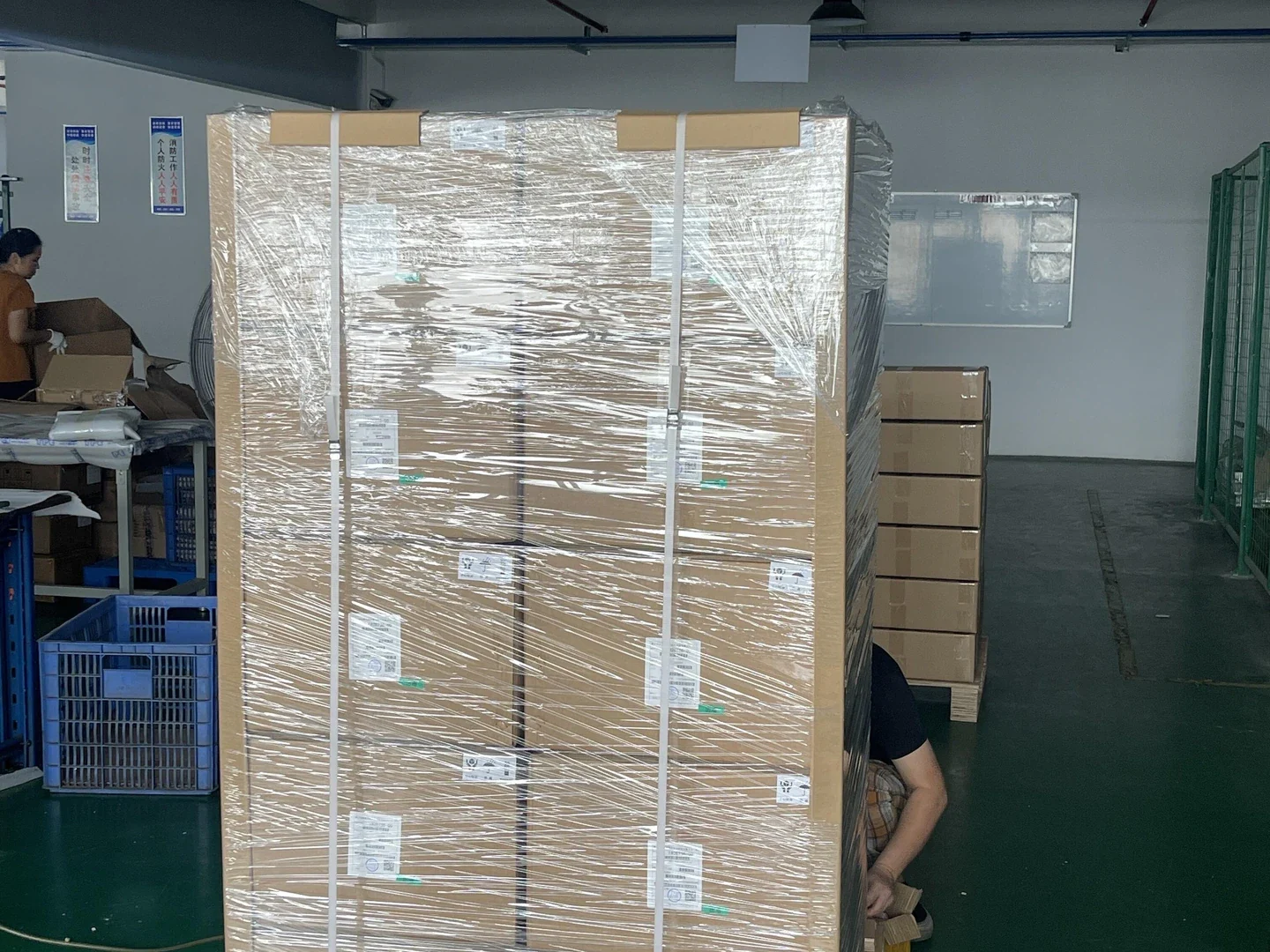 Machined components prepared for protective packing and shipment