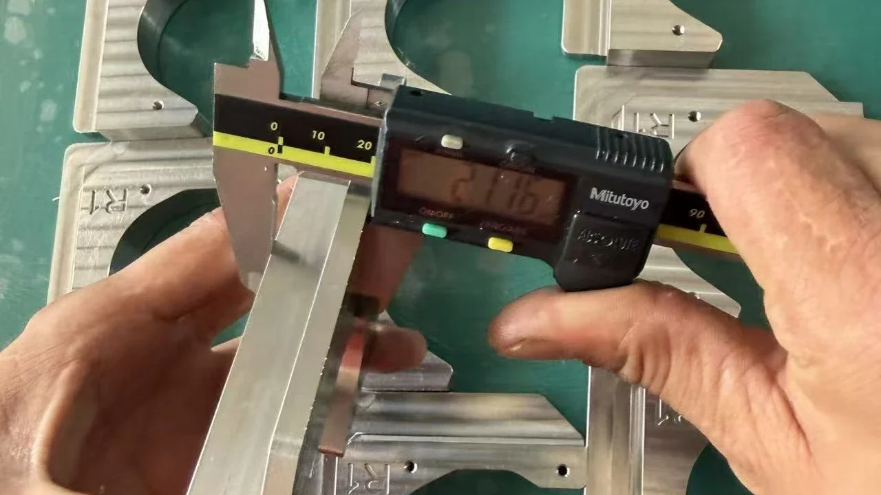Precision CNC machined cutter seat validation and measurement
