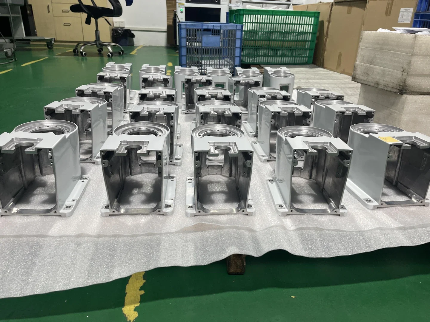 Precision machined sanitary components and machine spare parts