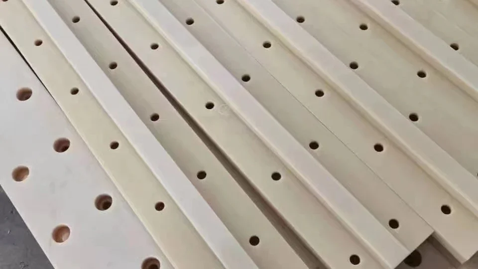 Wear resistant sliding PEEK parts