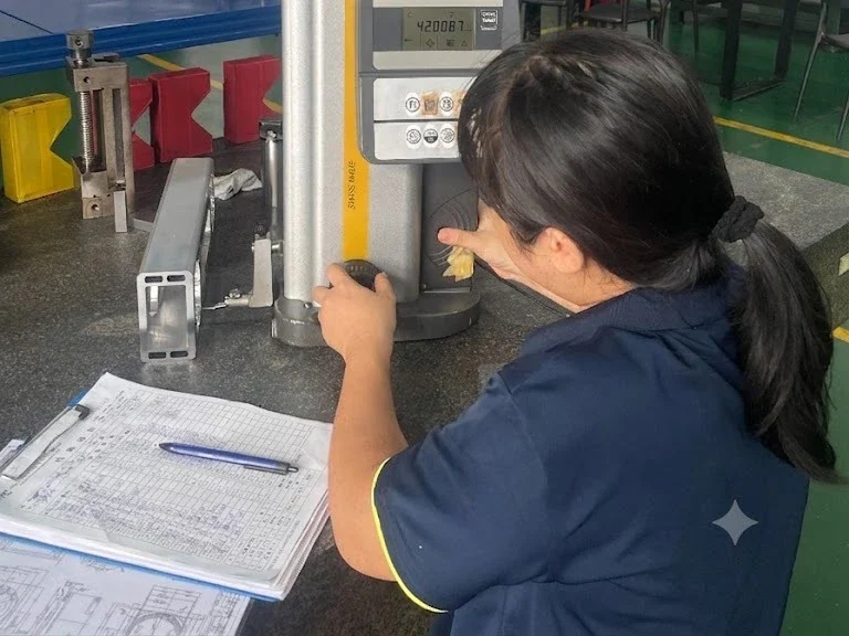 Metrology equipment and inspection activity for a machined component